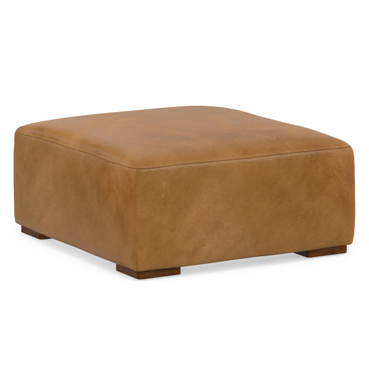 Sienna Genuine Leather | Rex Ottoman in Genuine Leather