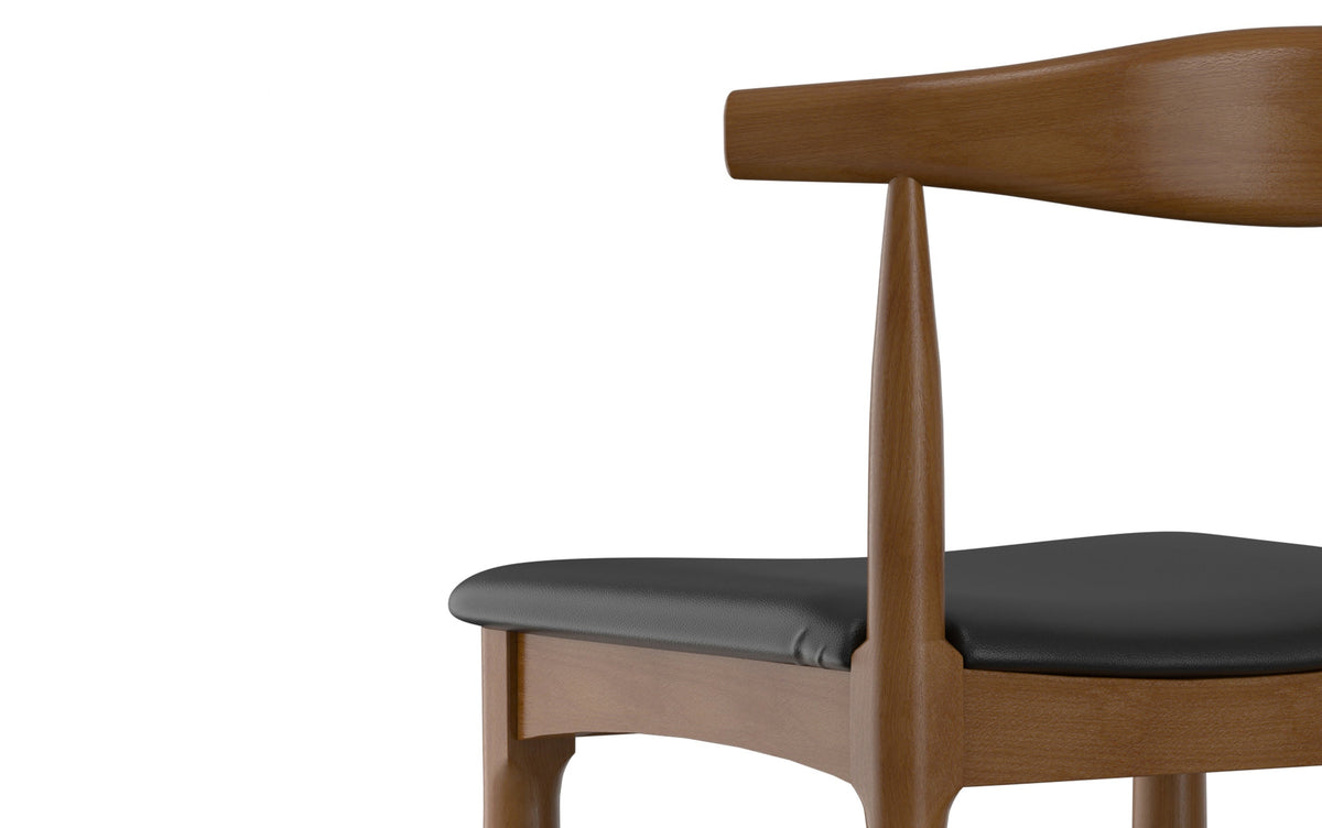 Black Vegan Leather | Molly Bar Stool