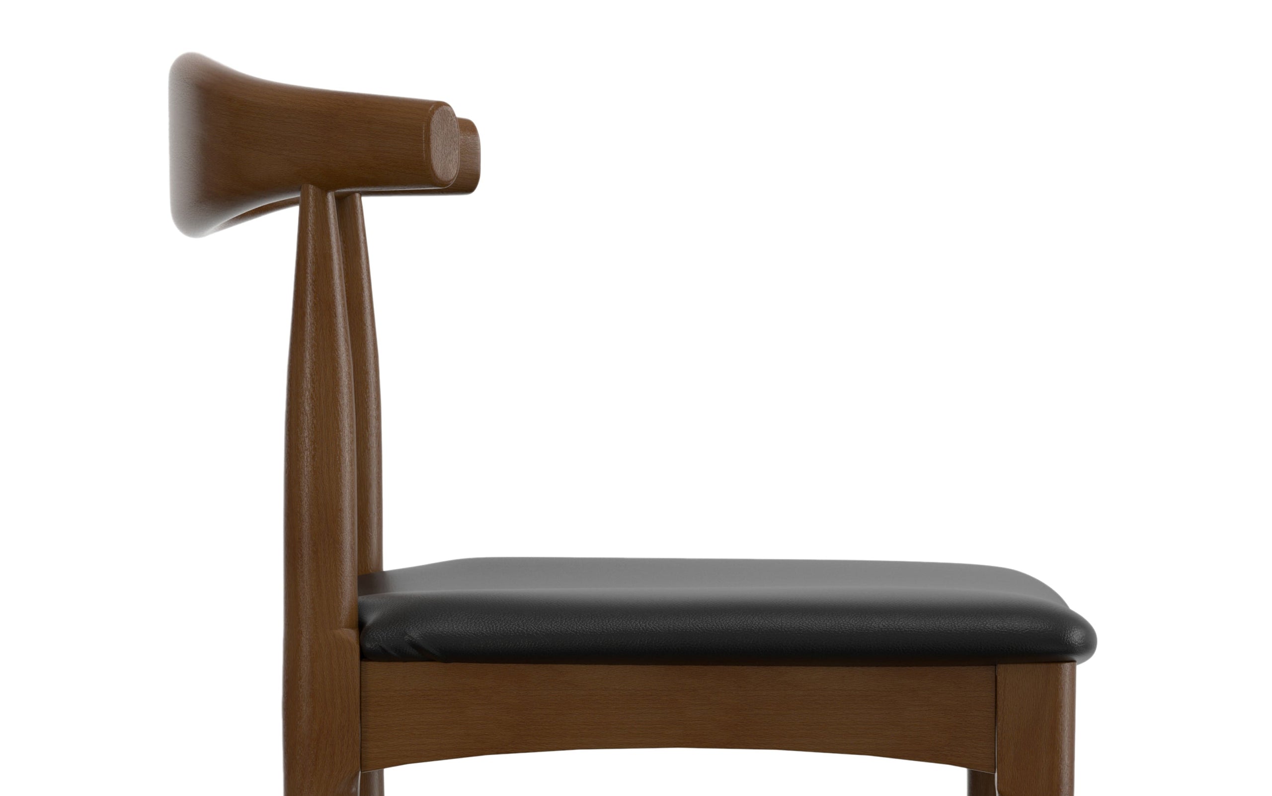 Black Vegan Leather | Molly Bar Stool