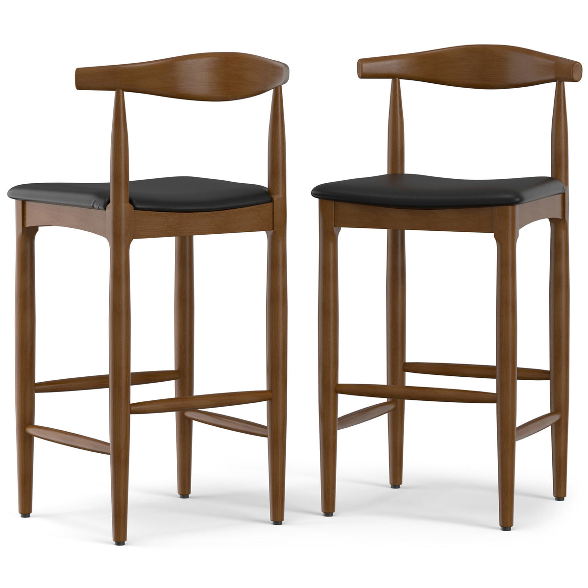 Black Vegan Leather | Molly Bar Stool