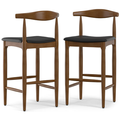 Black Vegan Leather | Molly Bar Stool
