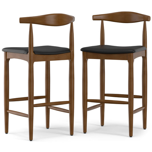 Black Vegan Leather | Molly Bar Stool
