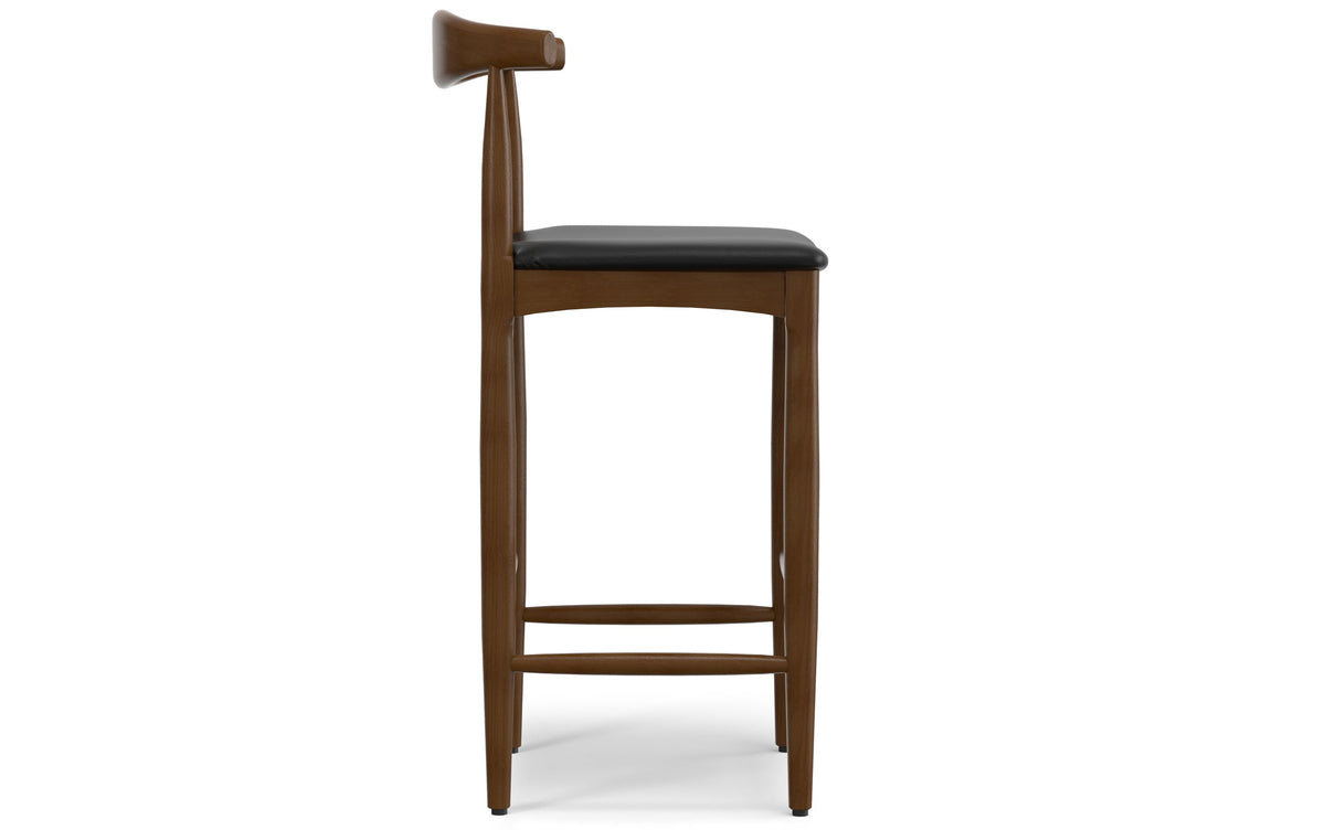 Black Vegan Leather | Molly Bar Stool