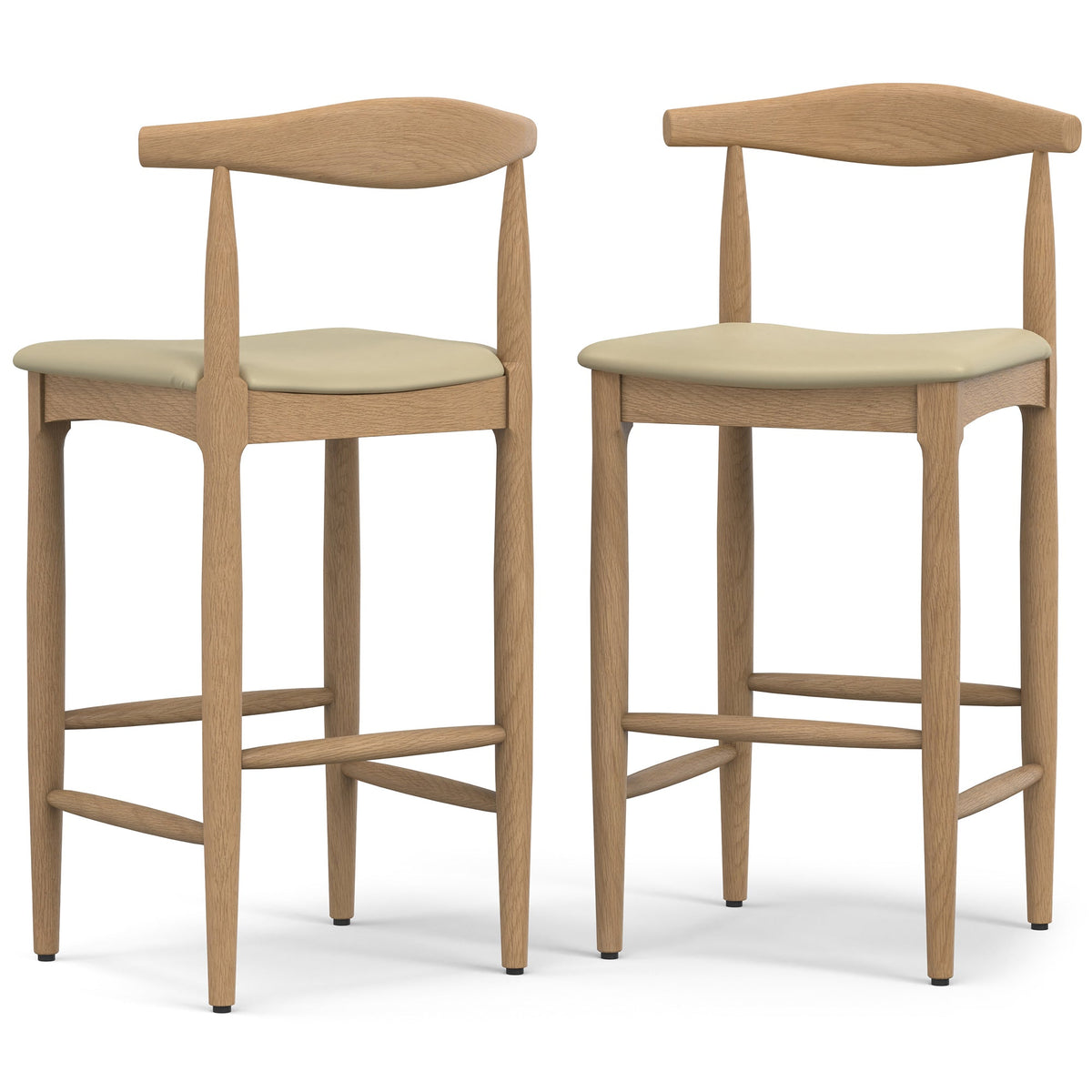 Natural Vegan Leather | Molly Bar Stool