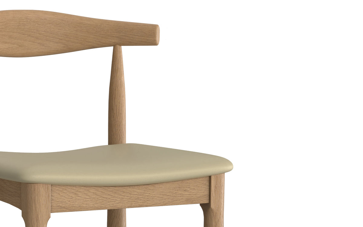 Natural Vegan Leather | Molly Bar Stool
