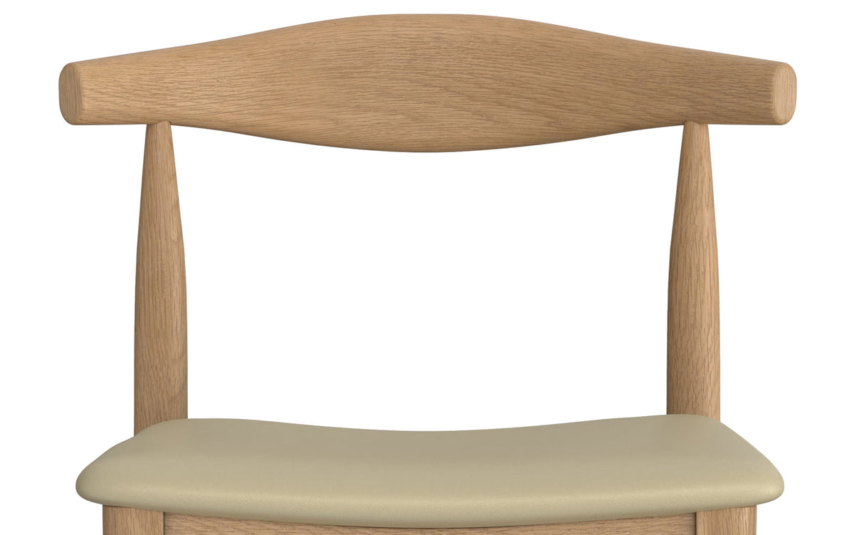 Natural Vegan Leather | Molly Bar Stool