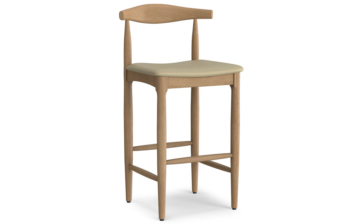 Natural Vegan Leather | Molly Bar Stool