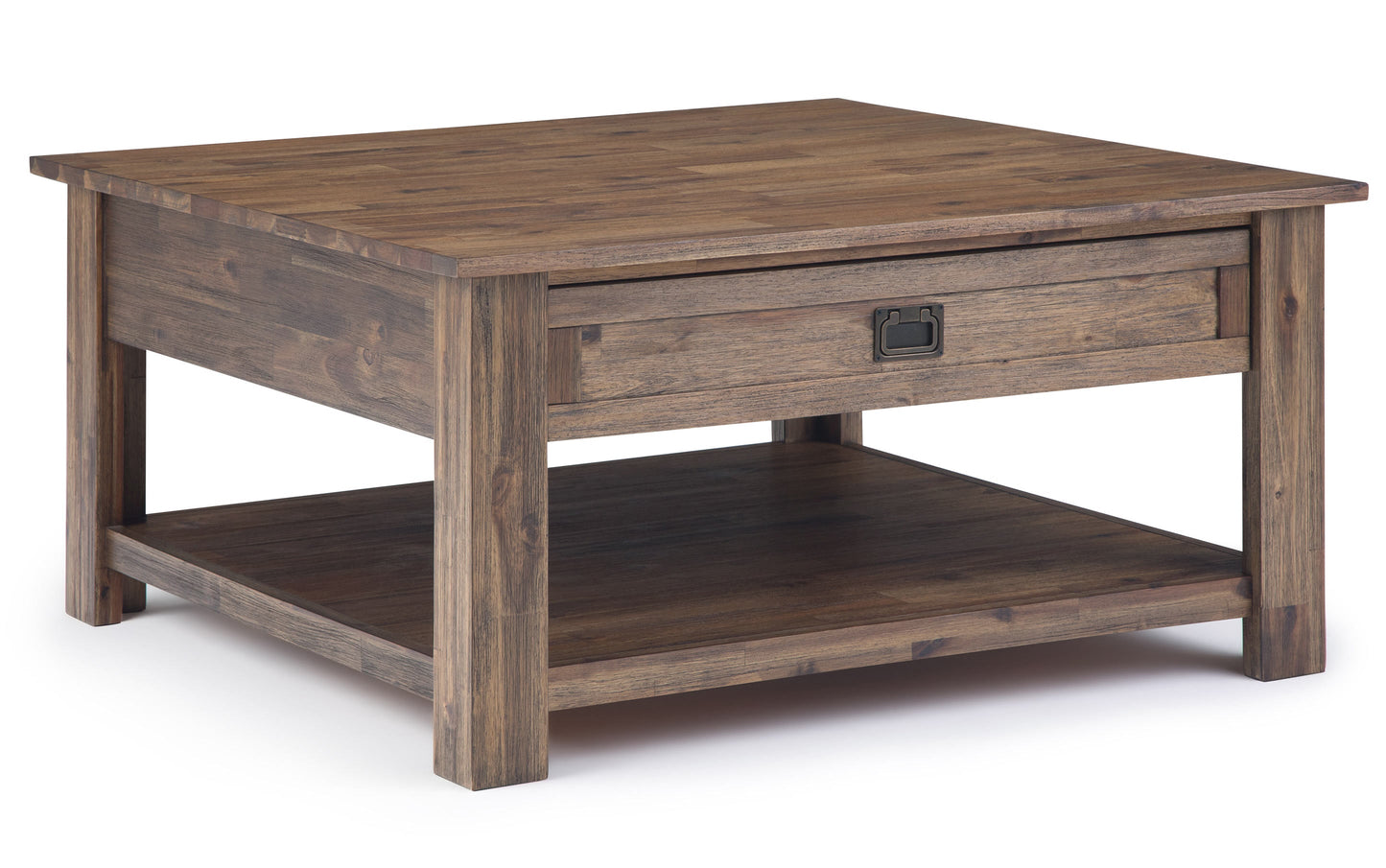 Rustic Natural Aged Brown | Monroe Square Coffee Table