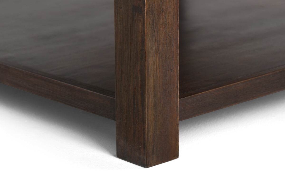 Distressed Charcoal Brown | Monroe Square Coffee Table
