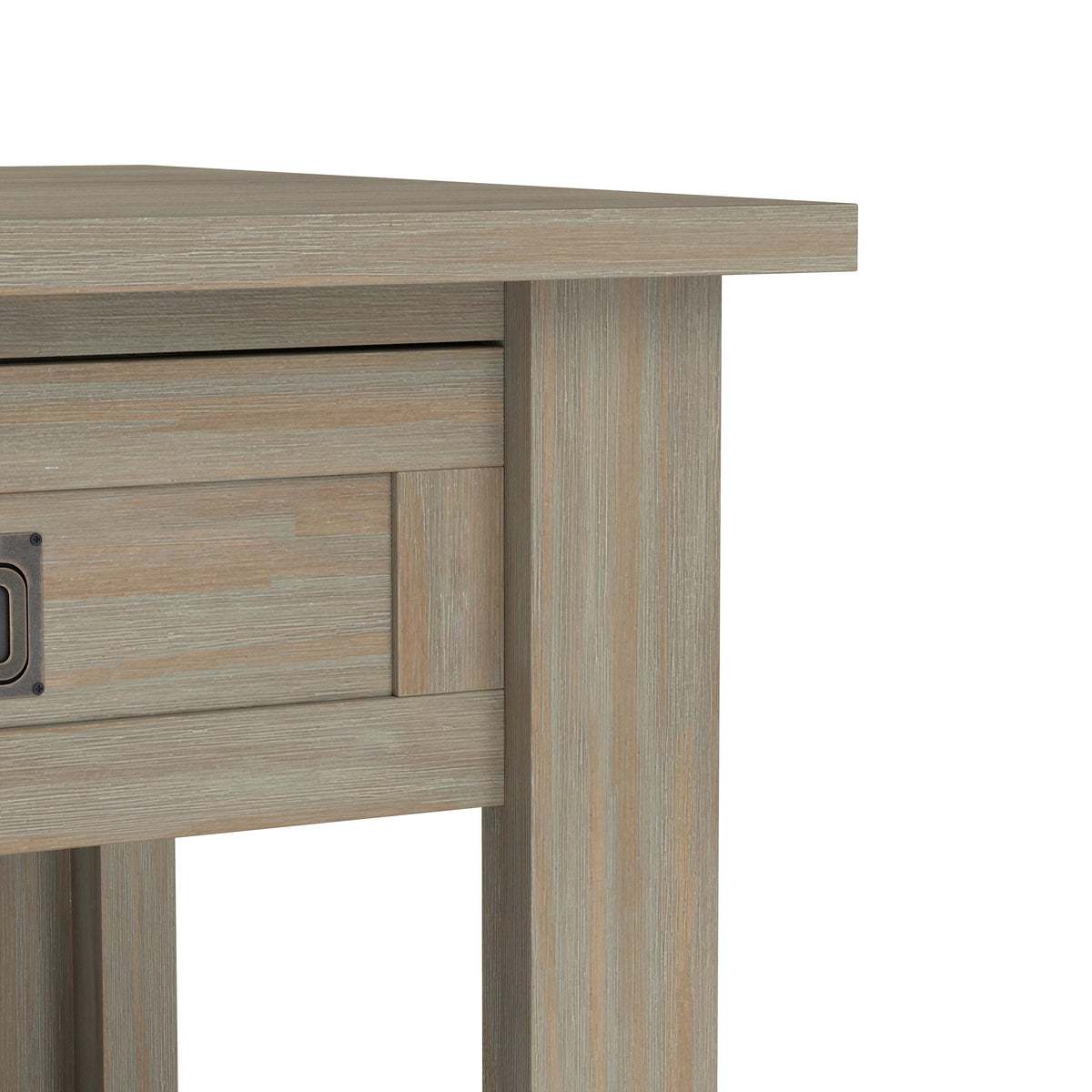 Distressed Grey | Monroe End Table in Acacia