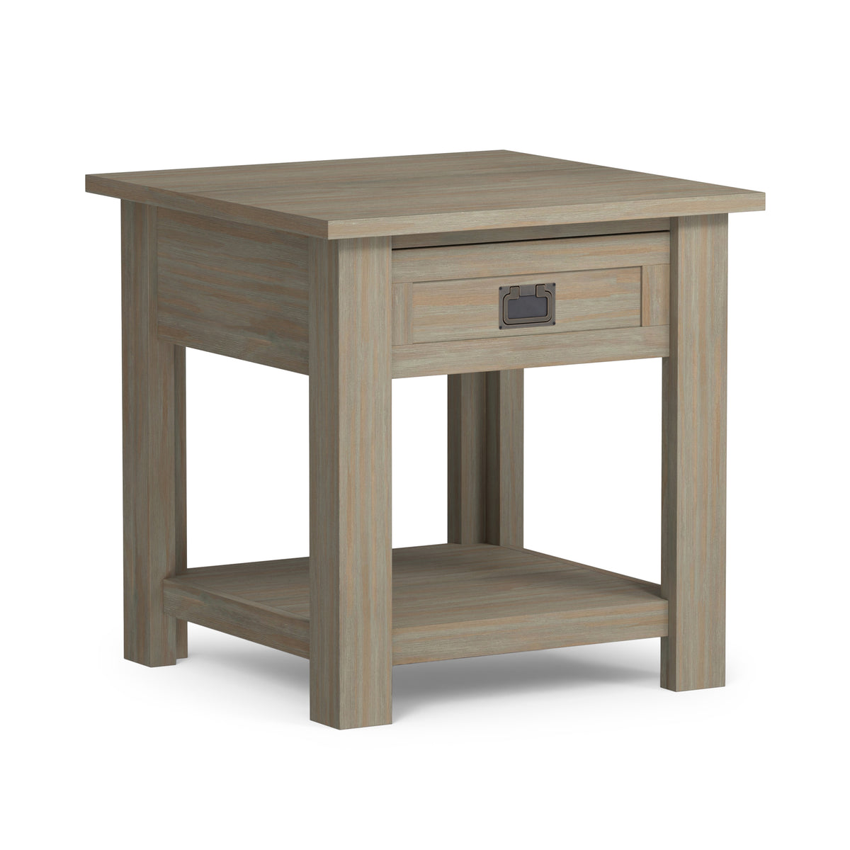 Distressed Grey | Monroe End Table in Acacia