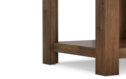 Rustic Natural Aged Brown | Monroe End Side Table