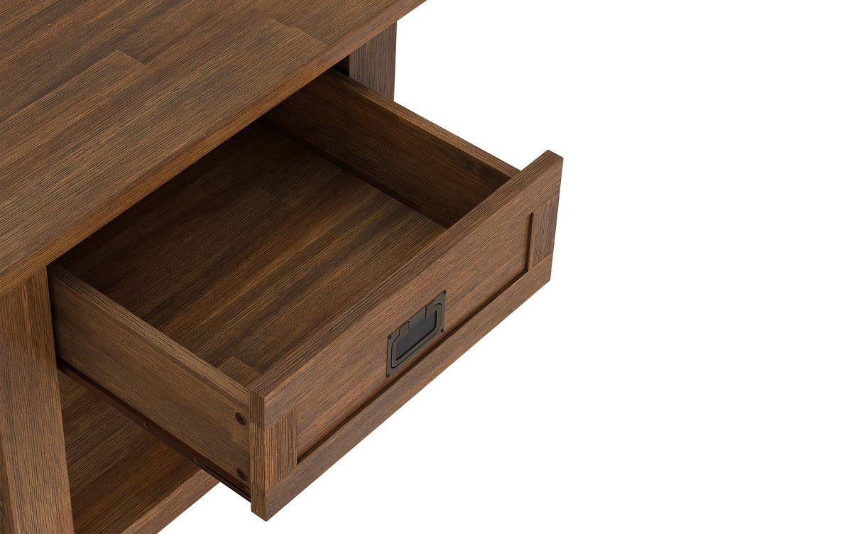 Rustic Natural Aged Brown | Monroe End Side Table