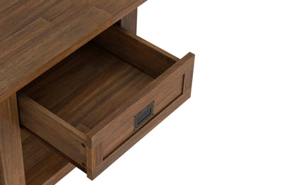 Rustic Natural Aged Brown | Monroe End Side Table