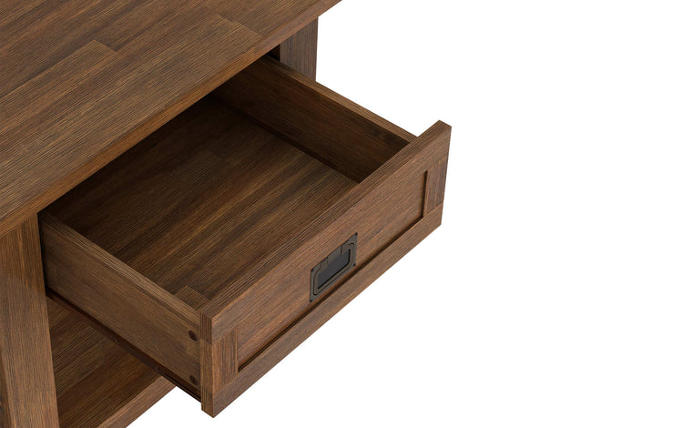 Rustic Natural Aged Brown | Monroe End Side Table