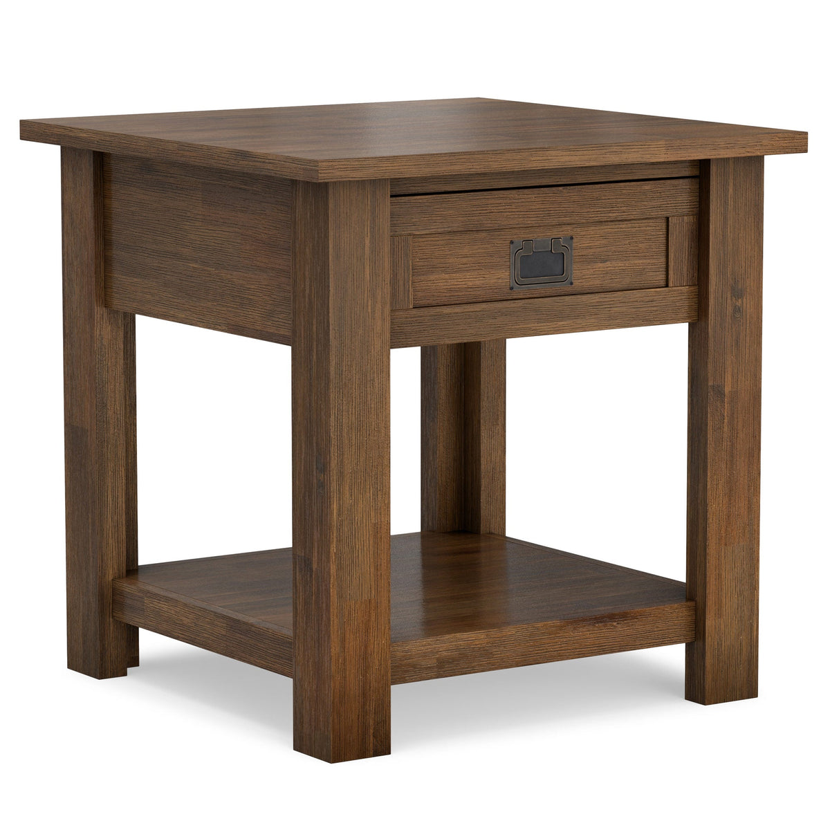 Rustic Natural Aged Brown | Monroe End Side Table