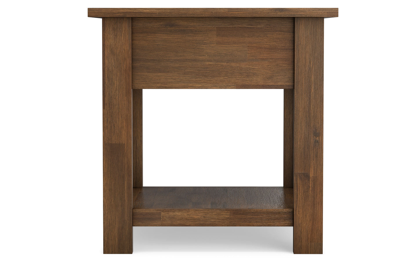 Rustic Natural Aged Brown | Monroe End Side Table