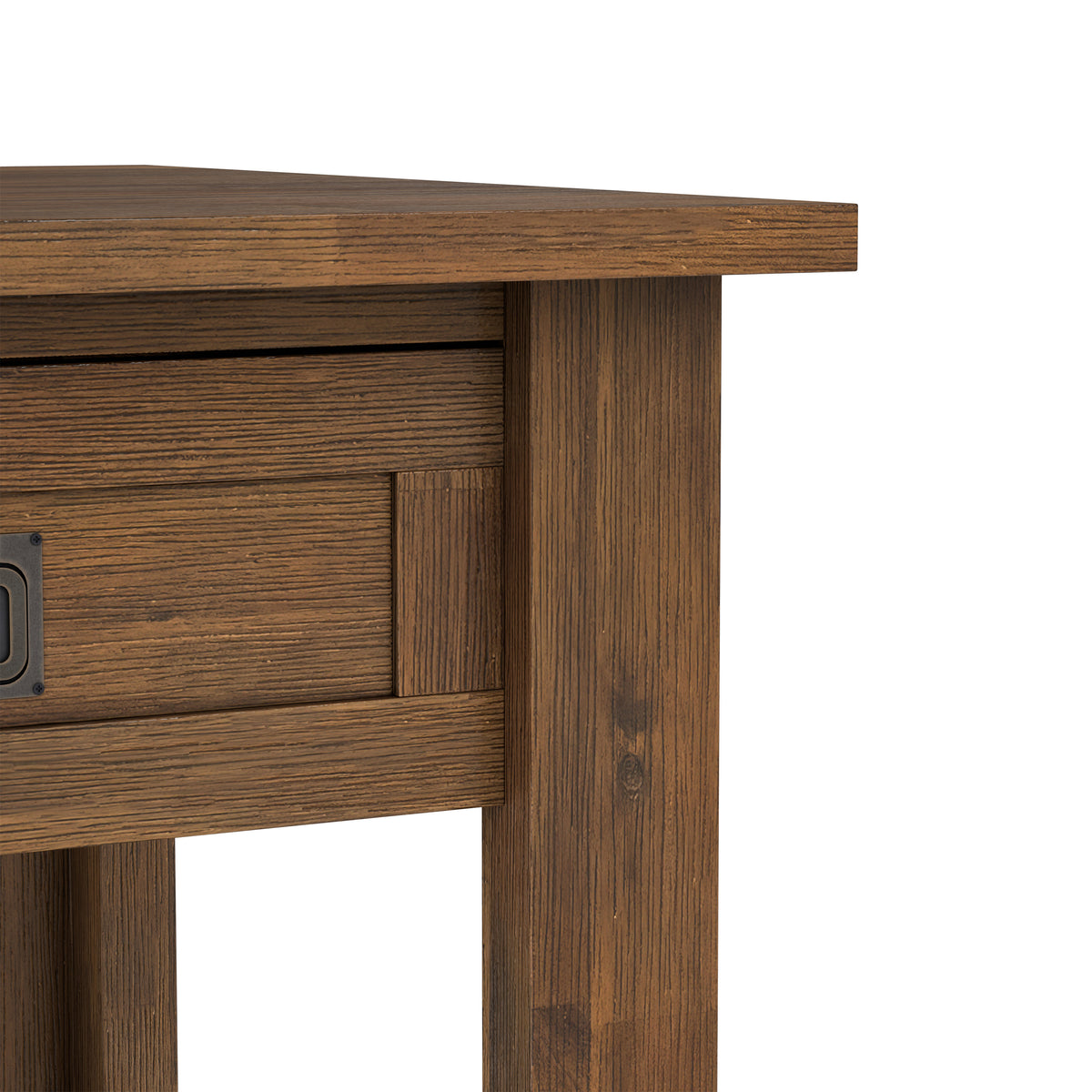 Rustic Natural Aged Brown | Monroe End Table in Acacia