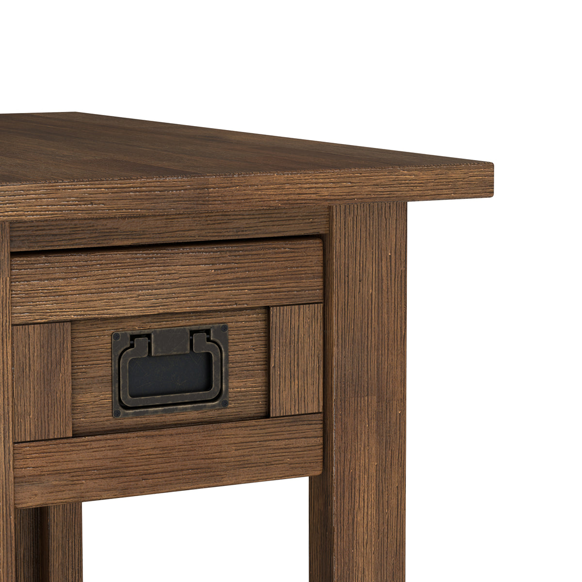 Rustic Natural Aged Brown | Monroe Narrow Side Table in Acacia