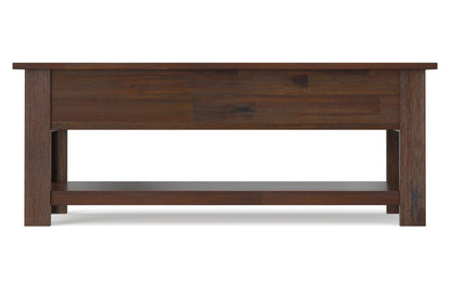 Distressed Charcoal Brown | Monroe Rectangular Coffee Table with Drawers