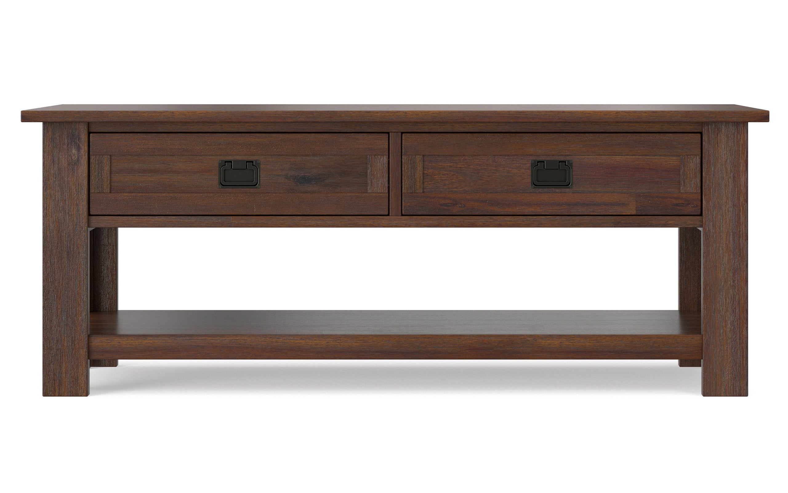 Distressed Charcoal Brown | Monroe Rectangular Coffee Table with Drawers