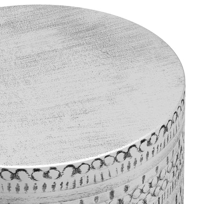 Antique Silver | Johnsen Large Metal Accent Table