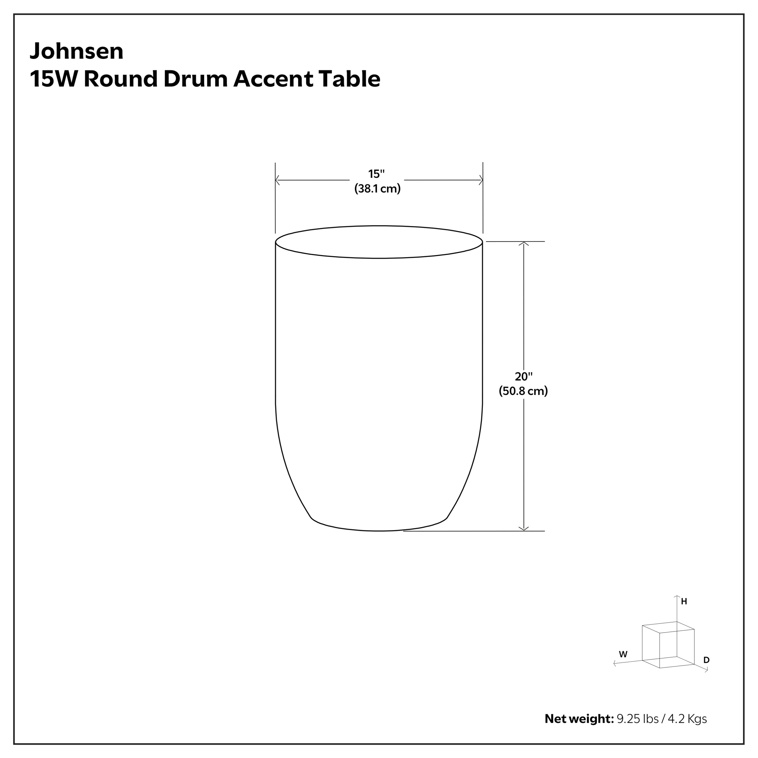 Antique Silver | Johnsen Large Metal Accent Table