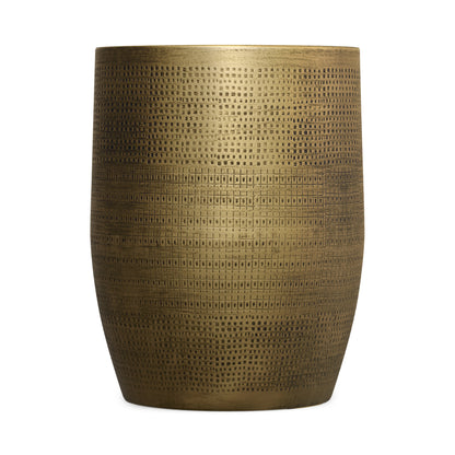 Antique Brass 15 inch | Johnsen 15 inch Morse Pattern Accent Table
