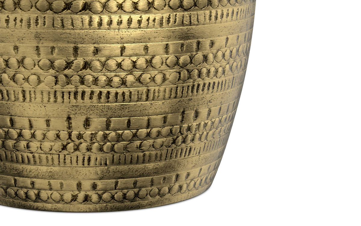 Antique Gold | Johnsen Large Metal Accent Table