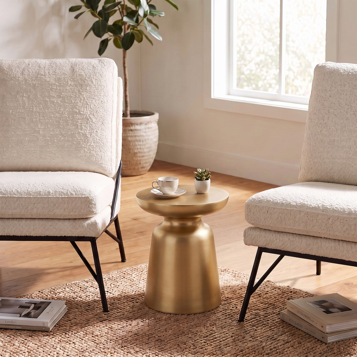 Gold 17 Inch | Toby Metal Accent Table