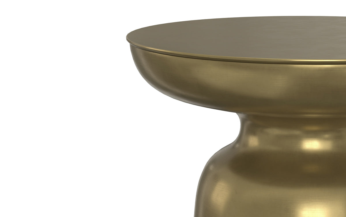 Black Gold Ombre 17 Inch | Toby Metal Accent Table