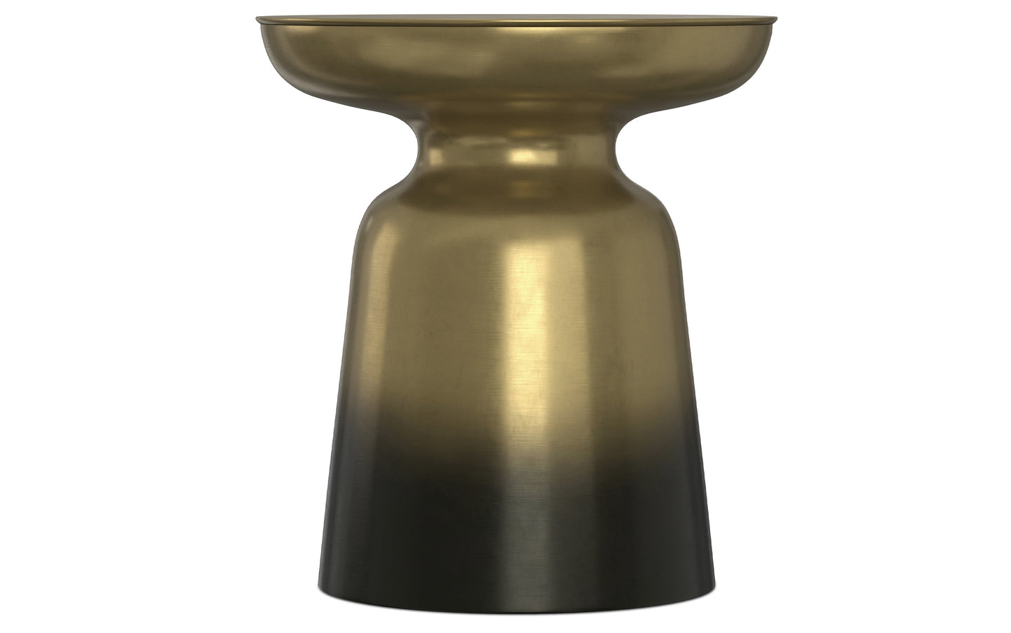 Black Gold Ombre 17 Inch | Toby Metal Accent Table