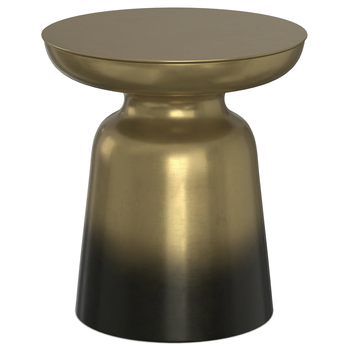 Black Gold Ombre 17 Inch | Toby Metal Accent Table