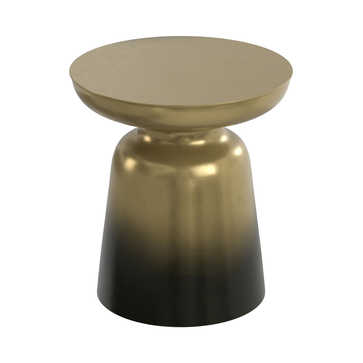 Black Gold Ombre 17 Inch | Toby Metal Accent Table