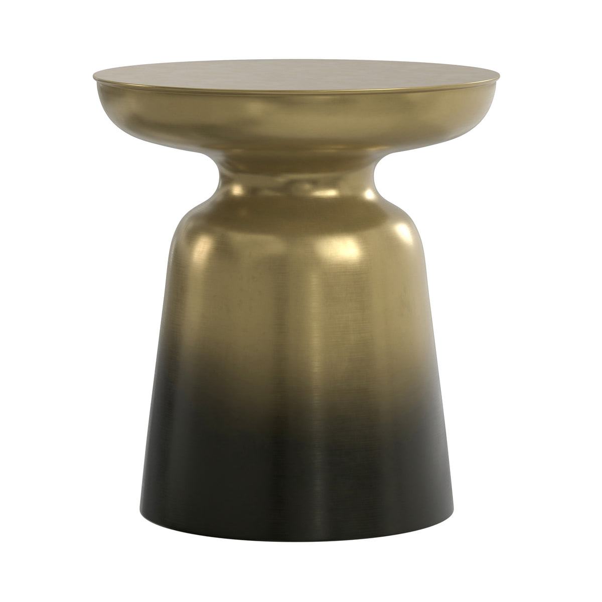Black Gold Ombre 17 Inch | Toby Metal Accent Table