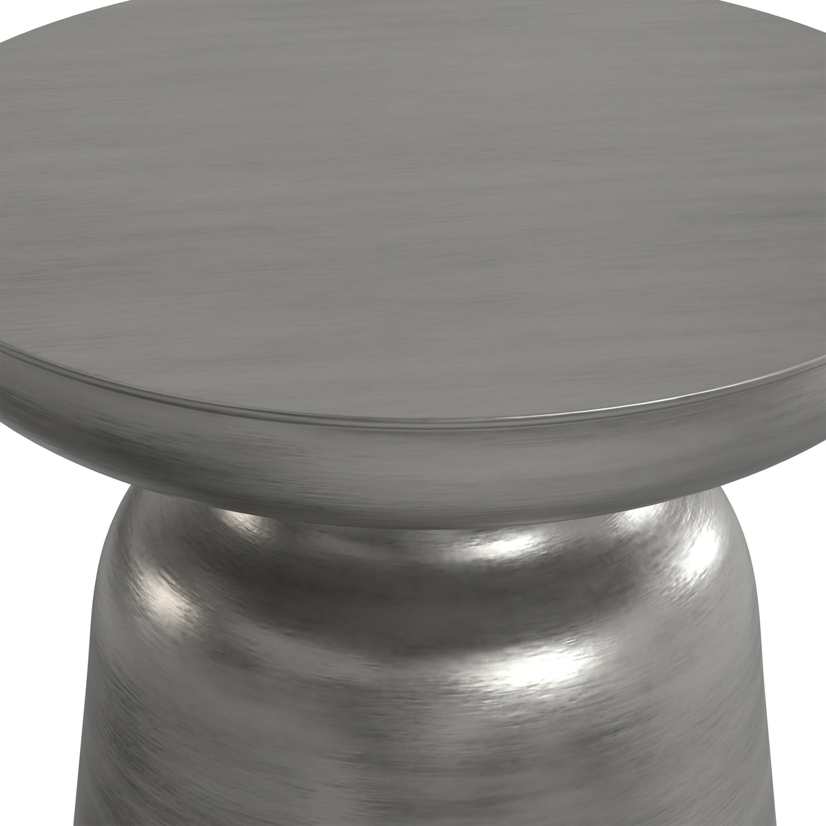Silver 17 Inch | Toby Metal Accent Table