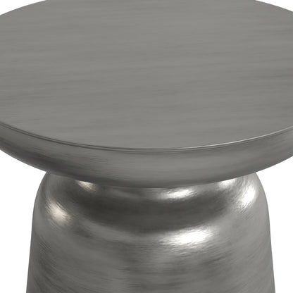Silver 17 Inch | Toby Metal Accent Table