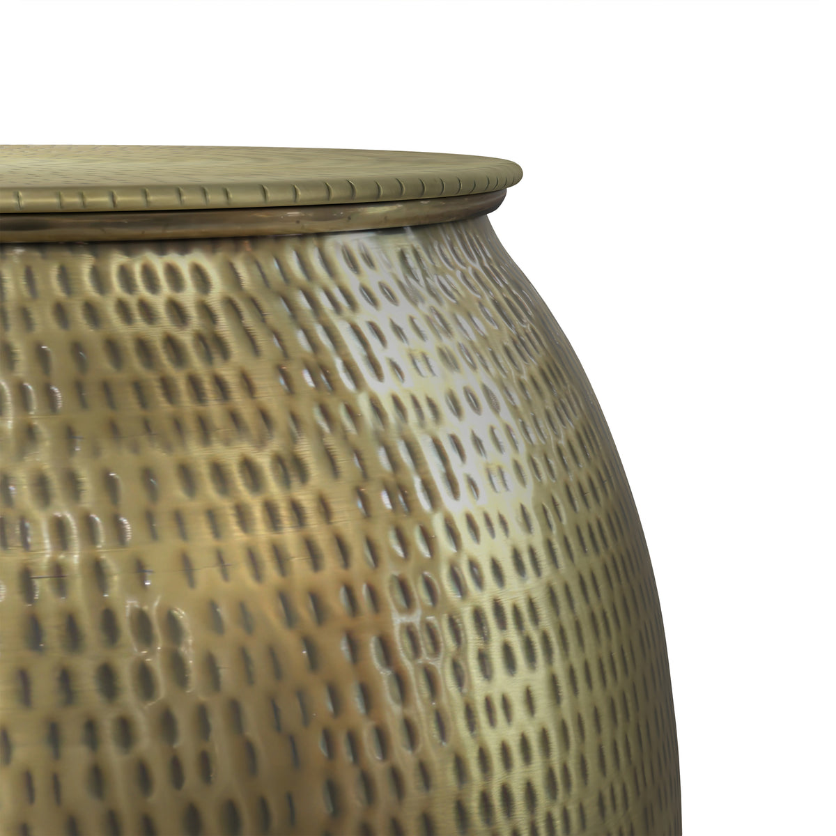 Antique Gold | Griffen Metal Storage Accent Table