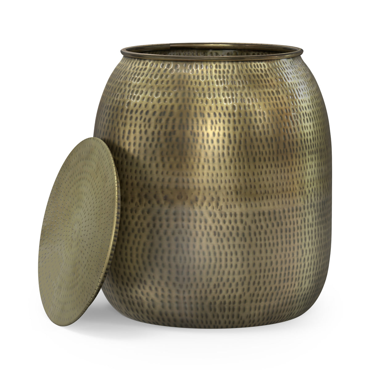 Antique Gold | Griffen Metal Storage Accent Table