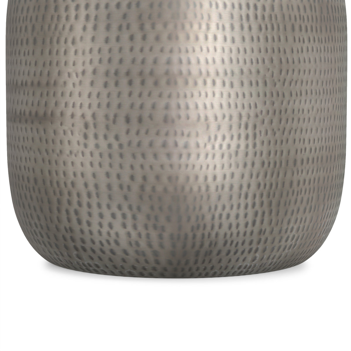 Antique Silver | Griffen Metal Storage Accent Table