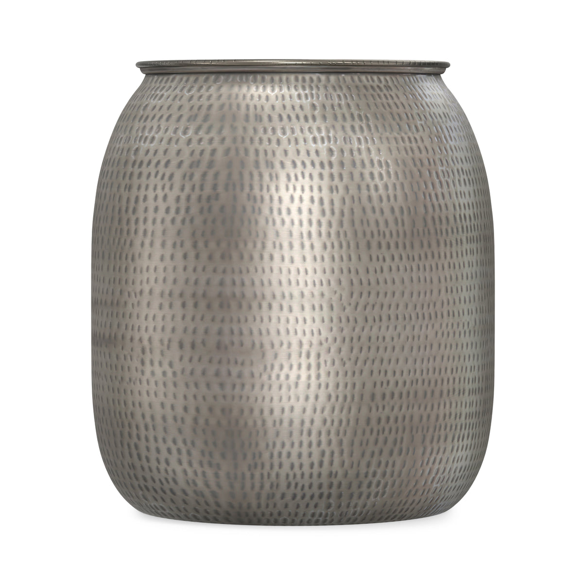 Antique Silver | Griffen Metal Storage Accent Table