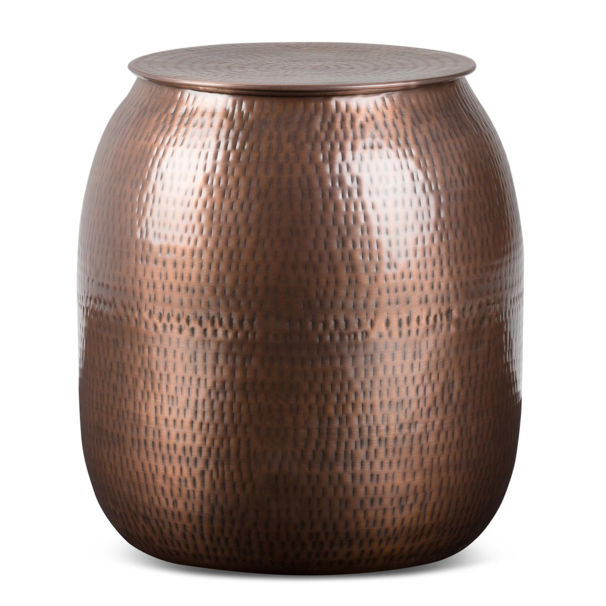 Antique Copper | Griffen Metal Storage Accent Table