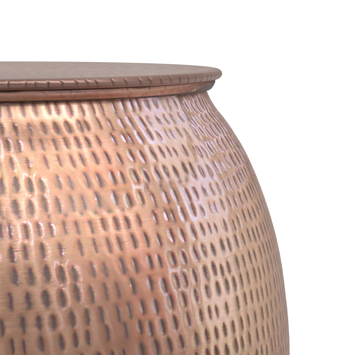 Antique Copper | Griffen Metal Storage Accent Table