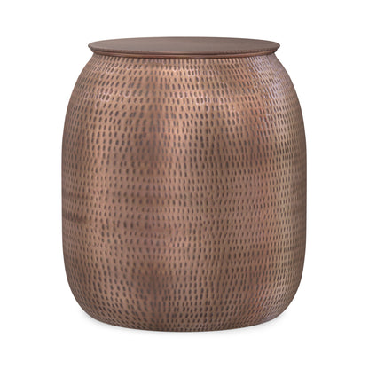Antique Copper | Griffen Metal Storage Accent Table