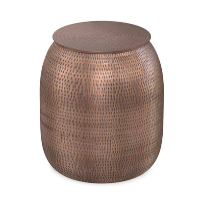Antique Copper | Griffen Metal Storage Accent Table