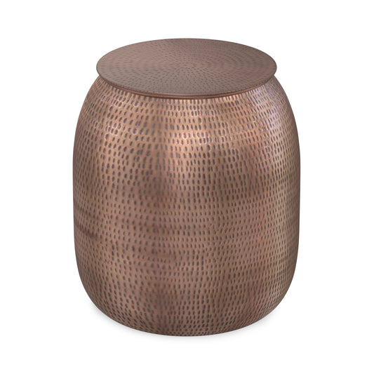 Antique Copper | Griffen Metal Storage Accent Table
