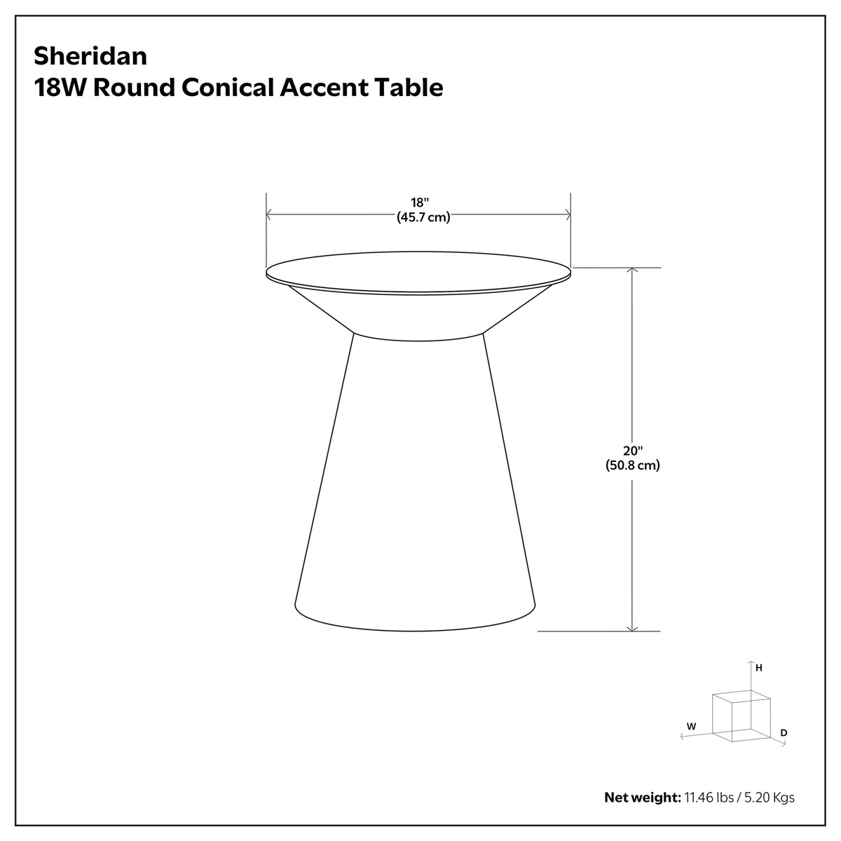 Antique Silver | Sheridan Metal Table