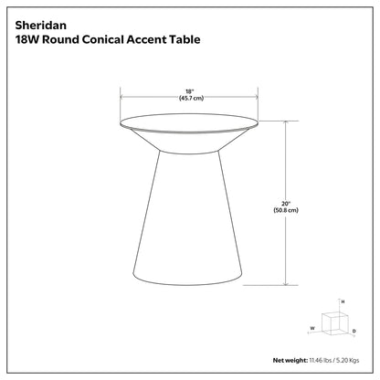 Aged Copper | Sheridan Metal Table