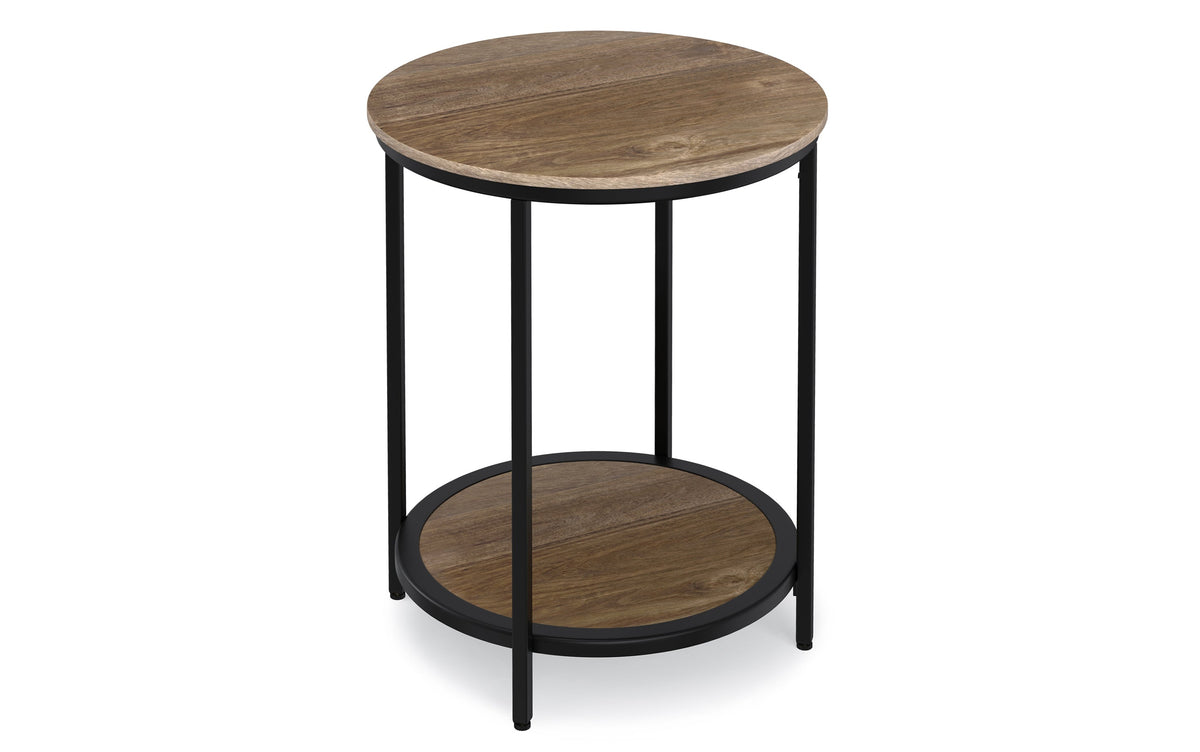 Warm Grey Black | Jenna Round Side Table