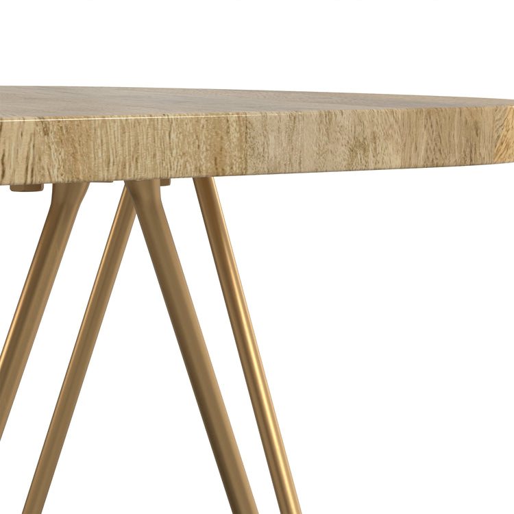 Natural and Gold | Patrice Metal Table